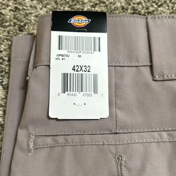 NWT Dickies Work Pants, Men’s- Slim Straight Fit- 42X32 - Picture 3 of 7